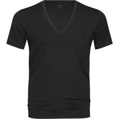 Mey V-Neck Serie Dry Cotton T-shirt - Black