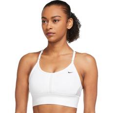 Light-Support Padded Convertible Sports BraNike Dri-FIT Indy Black/White