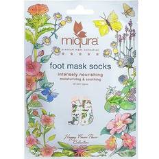 Sheasmør Fotmasker Miqura Flower Foot Mask
