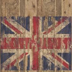 Galerie Wallpaper Distressed Flag Wood G45384