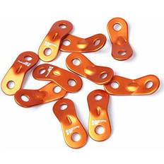 AceCamp 9101 2-Hole Aluminum Guy Line Adjusters (10 Piece) Orange