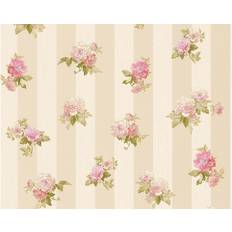 Living Walls Mustertapete A.S. Création Romantica 3 in Creme Grau Rosa 304474