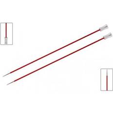 Knitpro KNIT PRO KP47263 Zing: Knitting Pins: Single Ended: 30cm x 2.50mm, 2.5mm, Red