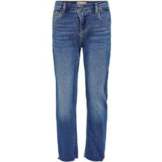 Druckknöpfe Hosen Only Konemily Straight Fit Jeans - Medium Blue Denim