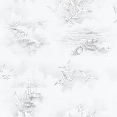 Galerie Global Fusion Seagulls Wallpaper Grey G56424