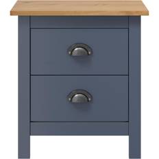 vidaXL Hill Range Bedside Table 13.8x18.1"