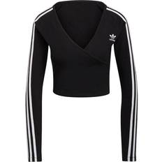 Adidas Women's Adicolor Classics Cropped Long Sleeve Top - Black