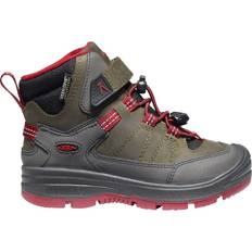 Keen Younger Kid's Redwood Mid - Steel Grey/Red Dahlia