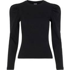 Pieces Anna Long Sleeved Blouse - Black