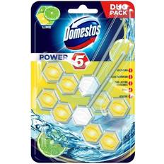 Domestos Power 5 Toilet Rim Block Lime