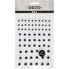 Creativ Company Googly Eyes, D: 8 12 14 mm, white, 1 sheet, 69 pc