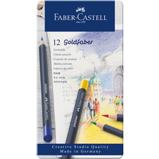 Wasserbasiert Aquarellstifte Faber-Castell Faber Castell Farbstift Goldfaber permanent sortiert VE=12 Stück Etui