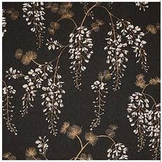 Arthouse Wisteria Floral Black/Gold Wallpaper