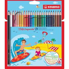 Wasserbasiert Buntstifte Stabilo Aquarell-Buntstift aquacolor Kartonetui VE=24 Stück