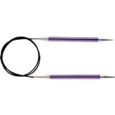 Knitpro KP47135 Zing: Knitting Pins: Circular: Fixed: 80cm x 7.00mm, Aluminium, Multi-Colour, 7mm