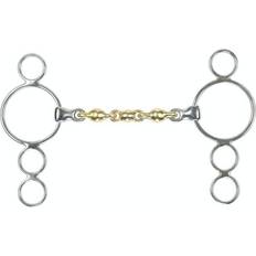 Shires Waterford Brass 3 Ring Gag