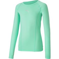 Trainingsbekleidung Basisschicht Puma Kid's LIGA Long Sleeve Baselayer - Green Glimmer (655921-28)