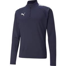 Puma teamLIGA Quarter-Zip Sweatshirt Men - Peacoat/White