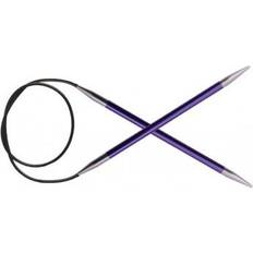 Knitpro Knit Pro KP47188 Zing: Fixed Circular Knitting Pins: 120cm x 3.75mm, 3.75mm Purple