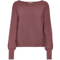 Only Adaline Life Short Knitted Sweater - Red/Rose Brown