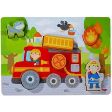 Haba Wooden Puzzle Fire Engine 6 Pieces