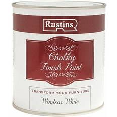 Rustins Quick Dry Chalky Finish Wood Paint White 0.5L