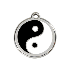 Red Dingo Enamel Tag Ying & Yang Small