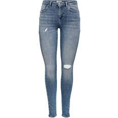 Jeans reduziert Only Power Life Mid Push Skinny Fit Jeans - Blue/Medium Blue Denim