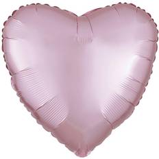 Amscan 18in SATIN LUXE PASTEL PINK HEART FOIL
