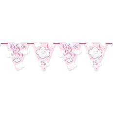 Folat 65368 Baby Shower Girl Paper Flagbanner