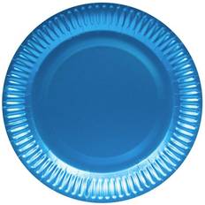 Folat 65882 Matte Azur Blue Disposable Plates