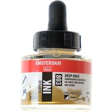 Amsterdam Acrylic Ink Bottle Deep Gold 30ml