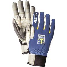 Dame - Hvite Hansker Hestra Ergo Grip Windstopper Race 5 Finger Gloves - Royal Blue