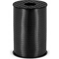 Curling Ribbon, W: 10 mm, Glitter, Black, 100 M, 1 Roll