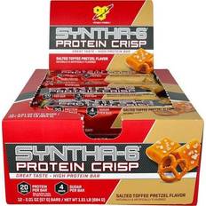 Food & Drinks BSN Syntha-6 Protein Crisp Bar Salted Toffee Pretzel 12 Bars