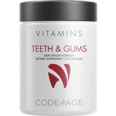 Vitamins for teeth Codeage Teeth & Gums Vitamins Bone Strength Oral Probiotic Supplement 90 Capsules