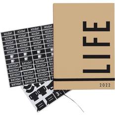 Beige Kalender Design Letters Calendar 2022