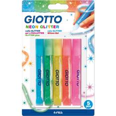 Vannbasert Glitterlim Giotto Klej brokatowy Neon 5x 10,5ml