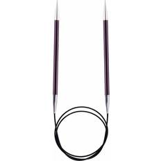 Knitpro KP47193 Zing: Fixed Circular ting Pins: 120cm x 6.00mm, 6mm Purple