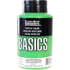 Liquitex Basics Acrylics Colors light green permanent 13.5 oz. flat cap squeeze bottle