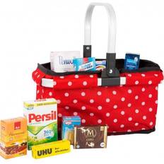 Stoffspielzeug Kaufläden Small Foot Shopping Basket with Branded Products