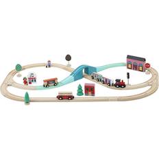 Togsett Vilac Ingela P. Arrhenius Grand Express Train Route Toy