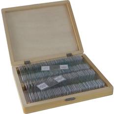 Bresser Prepared Slides with Wooden Box (Pack of 100 Pieces)