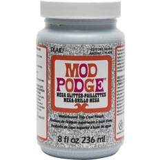 Water Based Glue Plaid Mod Podge Mega Glitter Silver-8oz