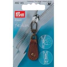 Glidelåser Prym 1 482145 Fashion Zipper pullers Leather Metal Brown