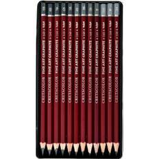 Water Based Graphite Pencils Cretacolor Drawing Pencil Assortment set of 12