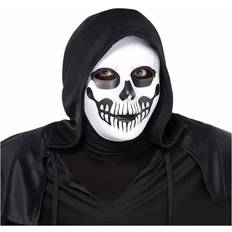 Amscan 841322-55 Halloween Black Skull Mask, 1 Pc