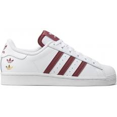 Adidas Superstar M - Cloud White/Burgundy/Gold Foil