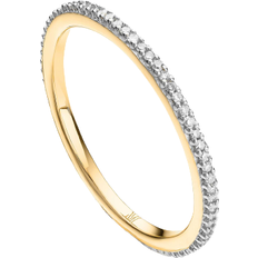 Diamond - Eternity Rings Monica Vinader Skinny Eternity Ring - Gold/Diamonds