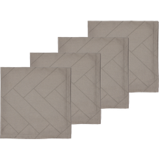 Södahl Tiles Damask 4-pack Tøyserviett Brun (45x45cm)